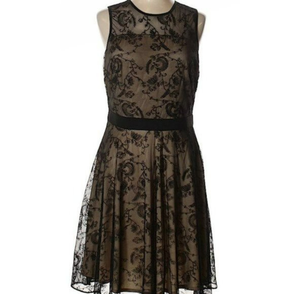 Gabby Skye Dresses & Skirts - Gabby Skye Black Lace Illusion Dress 10